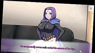 Raven与她的青少年Titans一起享受热辣的性爱。