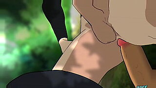 Naruto-geïnspireerde homoseksscène met bokehfilter voor extra effect.